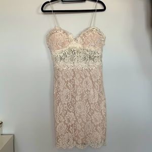 Ivory Lace Midi Dress